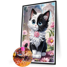 Charger l'image dans la galerie, Cat-complet Round peinture au diamant-40x60cm-Large Size