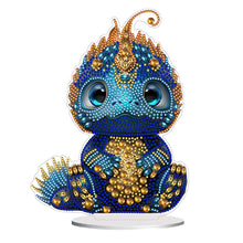 Charger l'image dans la galerie, Dragon-Ornement de bureau en diamant en bois à forage simple face