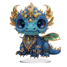 Charger l'image dans la galerie, Dragon-Ornement de bureau en diamant en bois à forage simple face