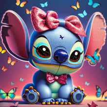 Charger l'image dans la galerie, Stitch-complet Round peinture au diamant-30x30cm