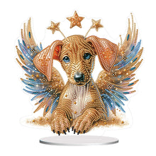 Charger l'image dans la galerie, Dog-Single Side Drill-Diamond Desktop Ornament