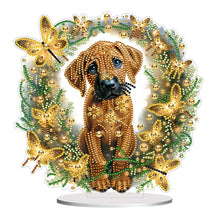 Charger l'image dans la galerie, Dog-Single Side Drill-Diamond Desktop Ornament