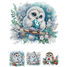 Charger l'image dans la galerie, Hibou-Peinture diamant spéciale partielle-30x30cm