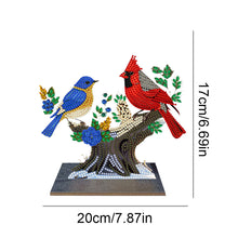 Charger l'image dans la galerie, Bird-Single Side Drill-Wooden Diamond Desktop Ornament
