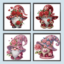 Charger l'image dans la galerie, Gnome de la Saint-Valentin - Peinture diamant spéciale partielle - 30 x 30 cm