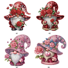 Charger l'image dans la galerie, Gnome de la Saint-Valentin - Peinture diamant spéciale partielle - 30 x 30 cm