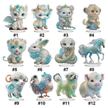 Charger l'image dans la galerie, Signes du zodiaque-Ornement de bureau en diamant à forage simple face