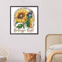 Charger l'image dans la galerie, Papillon Tournesol-Peinture diamant spéciale partielle-30x30cm