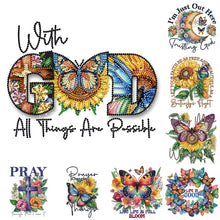 Charger l'image dans la galerie, Papillon Tournesol-Peinture diamant spéciale partielle-30x30cm