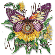 Charger l'image dans la galerie, Papillon Tournesol-Peinture diamant spéciale partielle-30x30cm