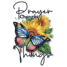 Charger l'image dans la galerie, Papillon Tournesol-Peinture diamant spéciale partielle-30x30cm