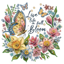 Charger l'image dans la galerie, Papillon Tournesol-Peinture diamant spéciale partielle-30x30cm