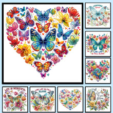 Charger l'image dans la galerie, Papillon Tournesol-Peinture diamant spéciale partielle-30x30cm