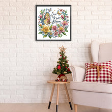 Charger l'image dans la galerie, Papillon Tournesol-Peinture diamant spéciale partielle-30x30cm