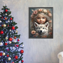 Charger l'image dans la galerie, La vie des animaux de compagnie Fille-Full Round/Square Diamond Painting-30x40cm/40x50cm/50x70cm