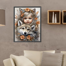 Charger l'image dans la galerie, La vie des animaux de compagnie Fille-Full Round/Square Diamond Painting-30x40cm/40x50cm/50x70cm