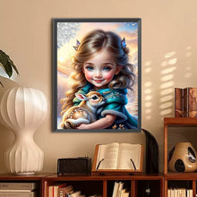 Charger l'image dans la galerie, La vie des animaux de compagnie Fille-Full Round/Square Diamond Painting-30x40cm/40x50cm/50x70cm