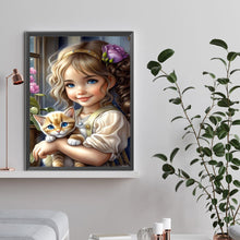 Charger l'image dans la galerie, La vie des animaux de compagnie Fille-Full Round/Square Diamond Painting-30x40cm/40x50cm/50x70cm