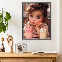 Charger l'image dans la galerie, La vie des animaux de compagnie Fille-Full Round/Square Diamond Painting-30x40cm/40x50cm/50x70cm