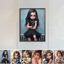 Charger l'image dans la galerie, La vie des animaux de compagnie Fille-Full Round/Square Diamond Painting-30x40cm/40x50cm/50x70cm