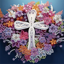 Charger l'image dans la galerie, Cross-Partial Spécial Diamond Painting-30x30cm