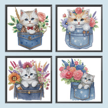 Charger l'image dans la galerie, Chat-Partiel Spécial Diamond Painting-30x30cm