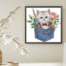 Charger l'image dans la galerie, Chat-Partiel Spécial Diamond Painting-30x30cm