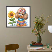 Charger l'image dans la galerie, Peinture diamant spéciale partielle pour chien-35x30cm