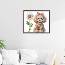 Charger l'image dans la galerie, Peinture diamant spéciale partielle pour chien-35x30cm