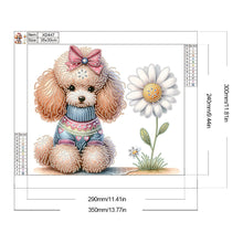 Charger l'image dans la galerie, Peinture diamant spéciale partielle pour chien-35x30cm