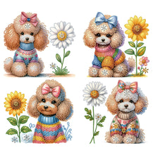 Charger l'image dans la galerie, Peinture diamant spéciale partielle pour chien-35x30cm