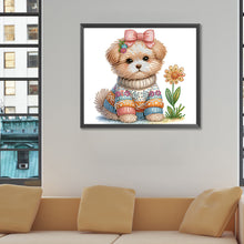 Charger l'image dans la galerie, Peinture diamant spéciale partielle pour chien-35x30cm