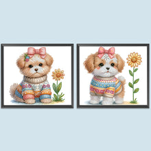 Charger l'image dans la galerie, Peinture diamant spéciale partielle pour chien-35x30cm