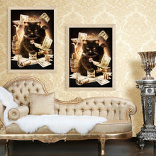 Charger l'image dans la galerie, Arbre de chat d’argent - diamant rond complet -