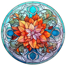 Charger l'image dans la galerie, Sirène en Vitrail Flower-Full Round Diamond Painting-30x30cm