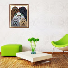 Charger l'image dans la galerie, Dogation - diamant rond complet - 30x25cm