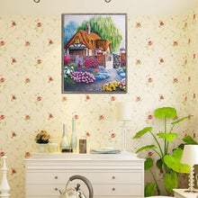 Charger l'image dans la galerie, Maison - diamant rond complet - 30x35cm