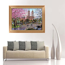 Charger l'image dans la galerie, Pont de tour - diamant rond complet - 30x40cm