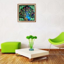 Charger l'image dans la galerie, Paon - diamant rond complet - 30x30cm