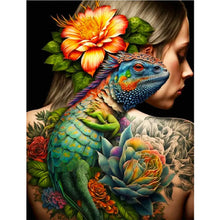 Charger l'image dans la galerie, Personnalité Flower Girl Bird Back-Full Drill Diamond Painting