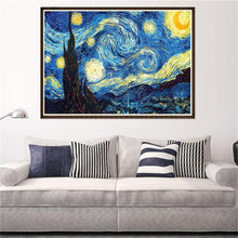 Charger l'image dans la galerie, Nuit étoilée - diamant rond complet - 40x30cm