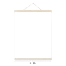 Charger l'image dans la galerie, Cintre de cadre en bois en bois clair pour la tenture murale d'impression d'art de toile de photo