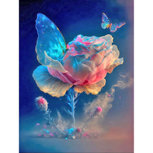 Charger l'image dans la galerie, Rose - peinture au diamant de forage 30*40cm