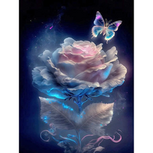 Charger l'image dans la galerie, Rose - peinture au diamant de forage 30*40cm