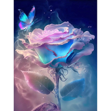 Charger l'image dans la galerie, Rose - peinture au diamant de forage 30*40cm