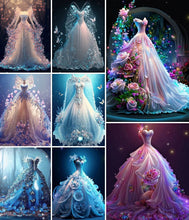 Charger l'image dans la galerie, Robe de mariée-Complète Diamond Painting