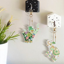 Charger l'image dans la galerie, 6 porte-clés éléphant double face