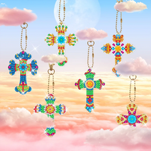 Charger l'image dans la galerie, 6 porte-clés croisés double face