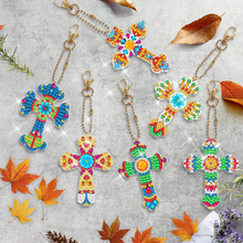 Charger l'image dans la galerie, 6 porte-clés croisés double face