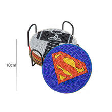 Charger l'image dans la galerie, 8pcs Dessous De Verre Marvel Tasse En Bois Dessous De Verre